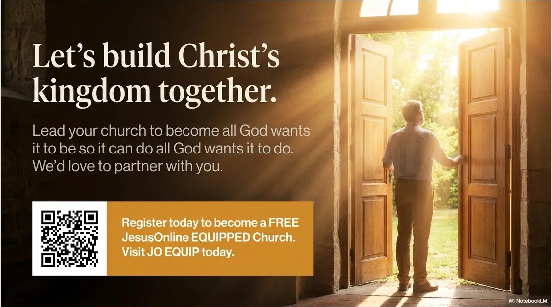 Closing illustration — partnering together to build Christ’s kingdom.