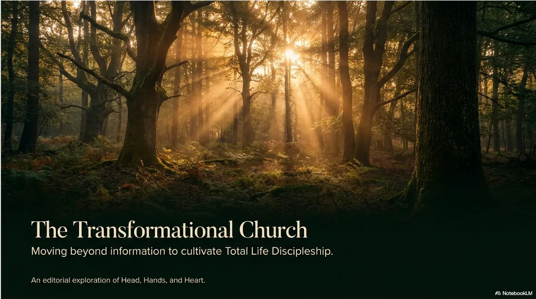 Opening illustration for A Transformational Teaching Church — equipping believers through God’s Word.
